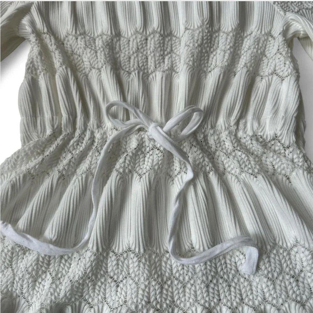 Free People Fire Island knit peasant blouse